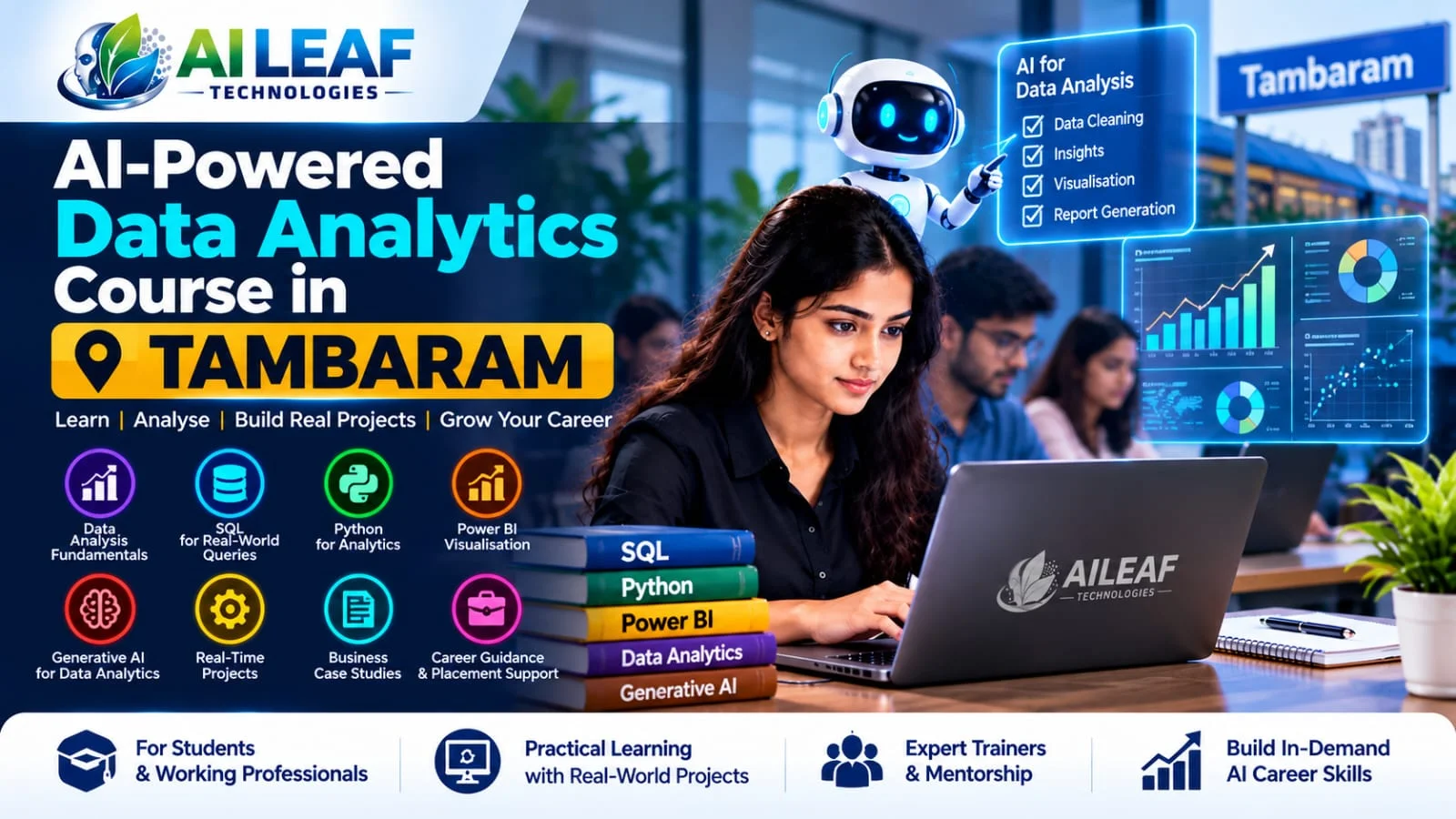 AI-Powered Data Analytics Course in Tambaram with SQL, Python, Power BI and AI learning