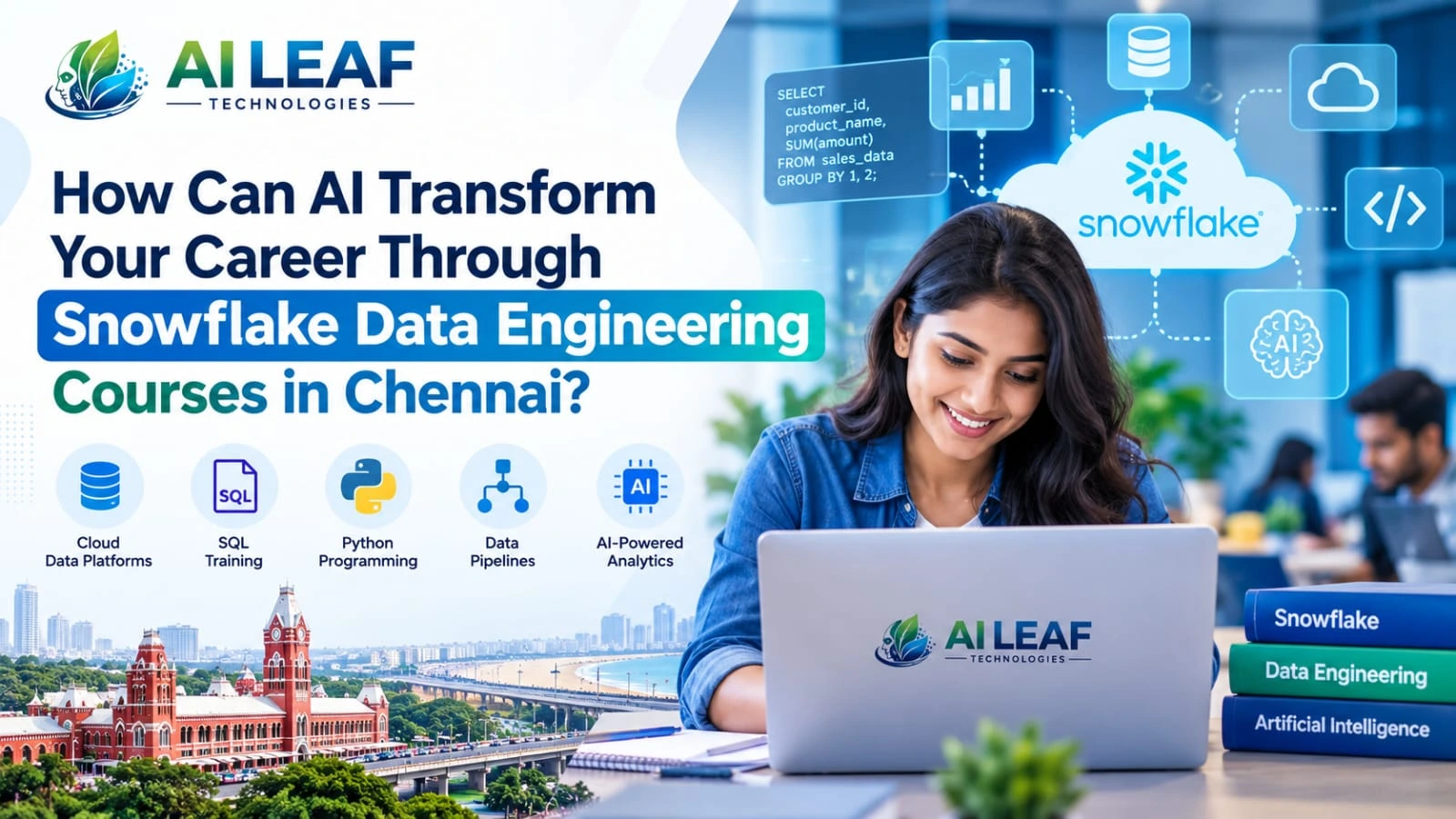 Snowflake Data Engineering Courses in Chennai with AI and cloud data concepts